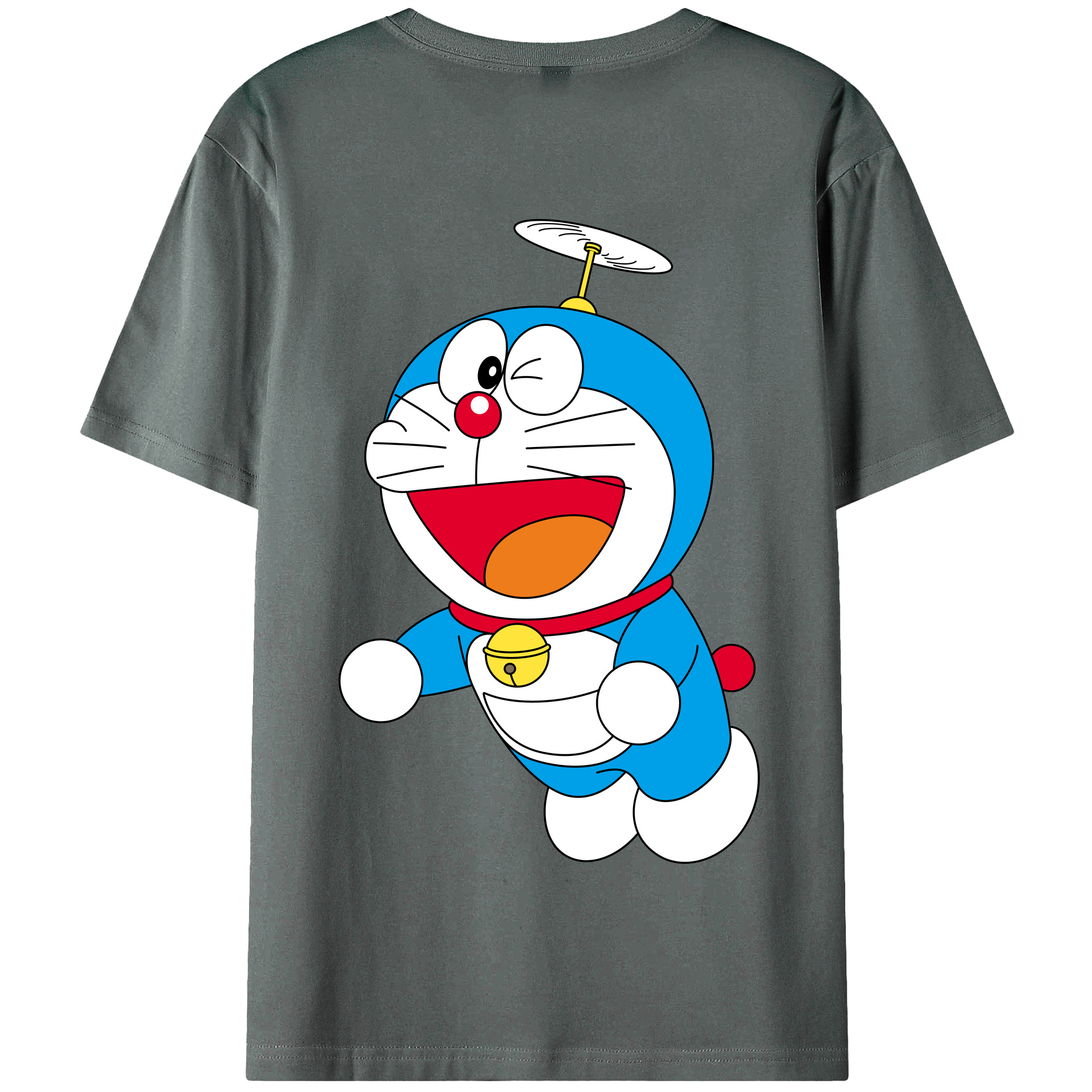 （画像用） ドラえもん Doraemon 綿100％半袖Tシャツ（背面プリント）